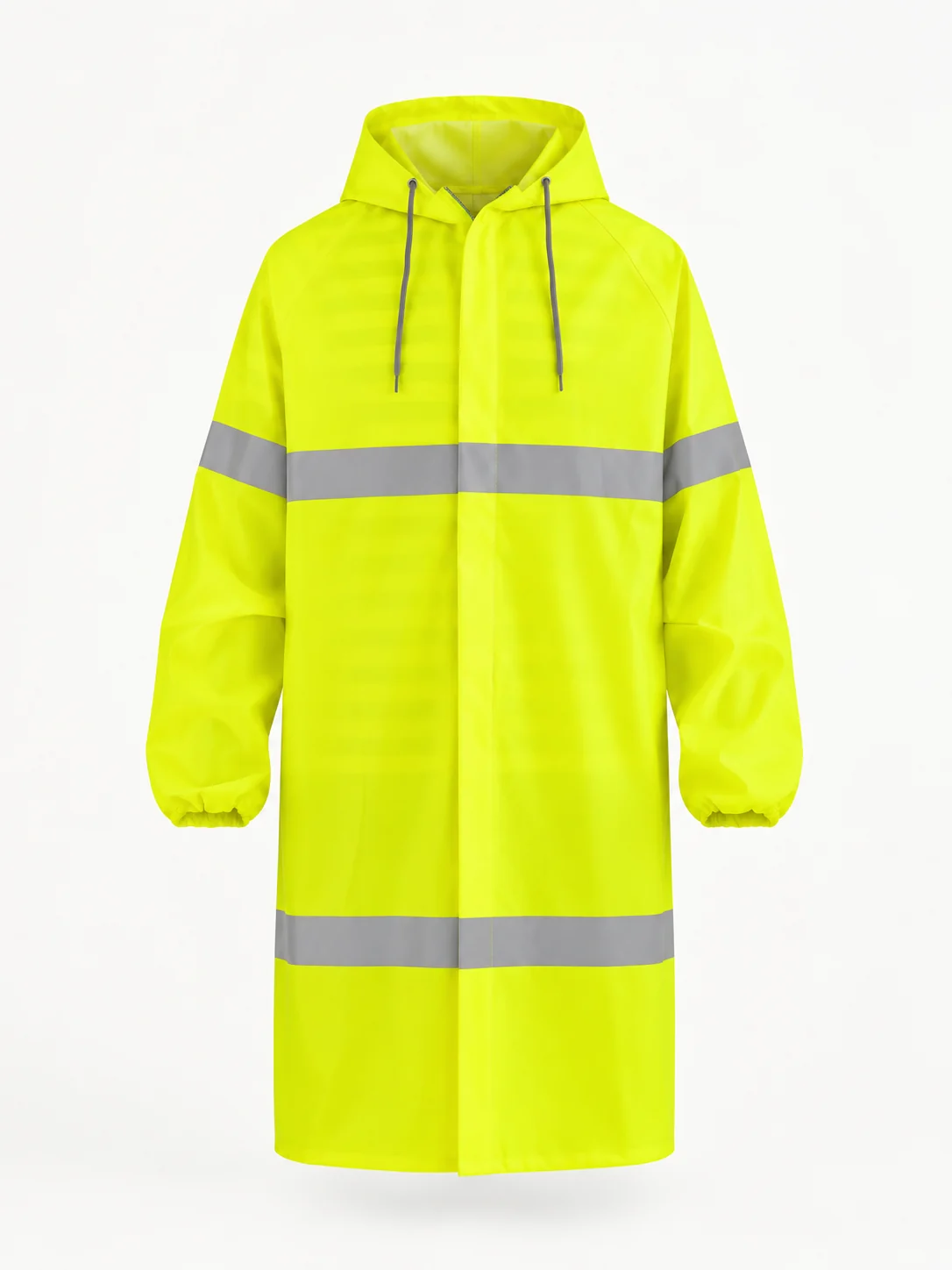 Floresan sarı T-Rain reflektörlü yağmurluk